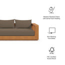 Tahoe Outdoor Patio Acacia Wood Ottoman by Modway by HouseOfZazla