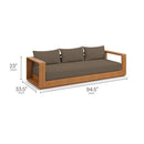 Tahoe Outdoor Patio Acacia Wood Ottoman by Modway by HouseOfZazla