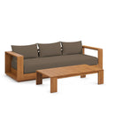 Tahoe 2-Piece Outdoor Patio Acacia Wood Sofa and Coffee Table Set by Modway by HouseOfZazla