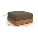 Tahoe 2-Piece Outdoor Patio Acacia Wood Armchair and Ottoman Set by Modway by HouseOfZazla