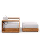 Tahoe 2-Piece Outdoor Patio Acacia Wood Armchair and Ottoman Set by Modway by HouseOfZazla