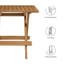 Vienna Outdoor Patio Teak Wood Side Table by Modway by HouseOfZazla