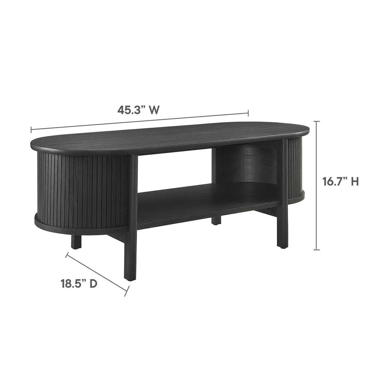 Cadence Coffee Table by Modway Mid-Century Modern Rubberwood, photo 17 of 21