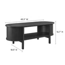 Cadence Coffee Table by Modway Mid-Century Modern Rubberwood by HouseOfZazla