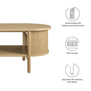 Cadence Coffee Table by Modway Mid-Century Modern Rubberwood by HouseOfZazla
