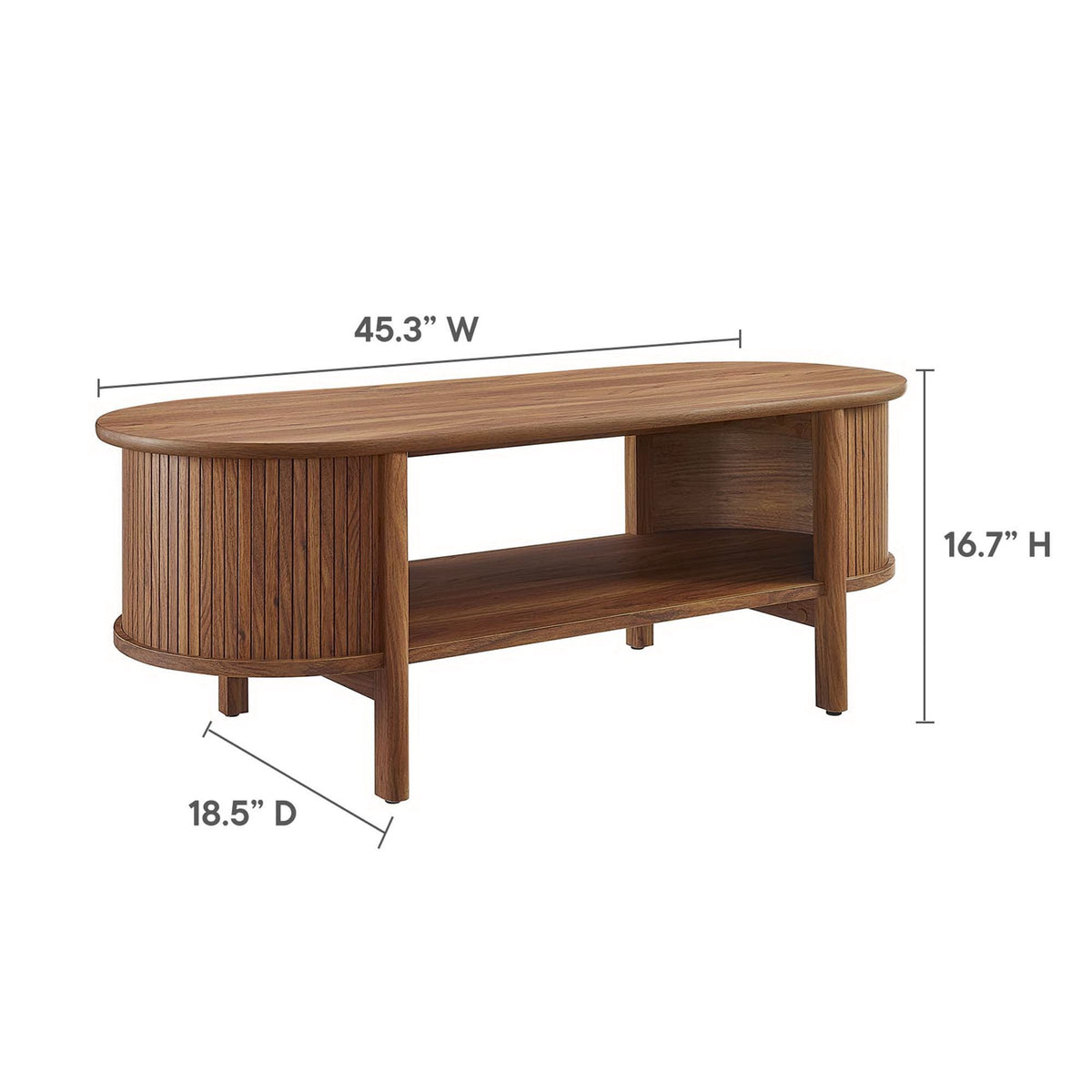 Cadence Coffee Table by Modway Mid-Century Modern Rubberwood, photo 3 of 21