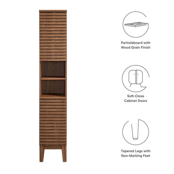 Render Tall Narrow Bathroom Storage Cabinet by Modway, photo 2 of 14
