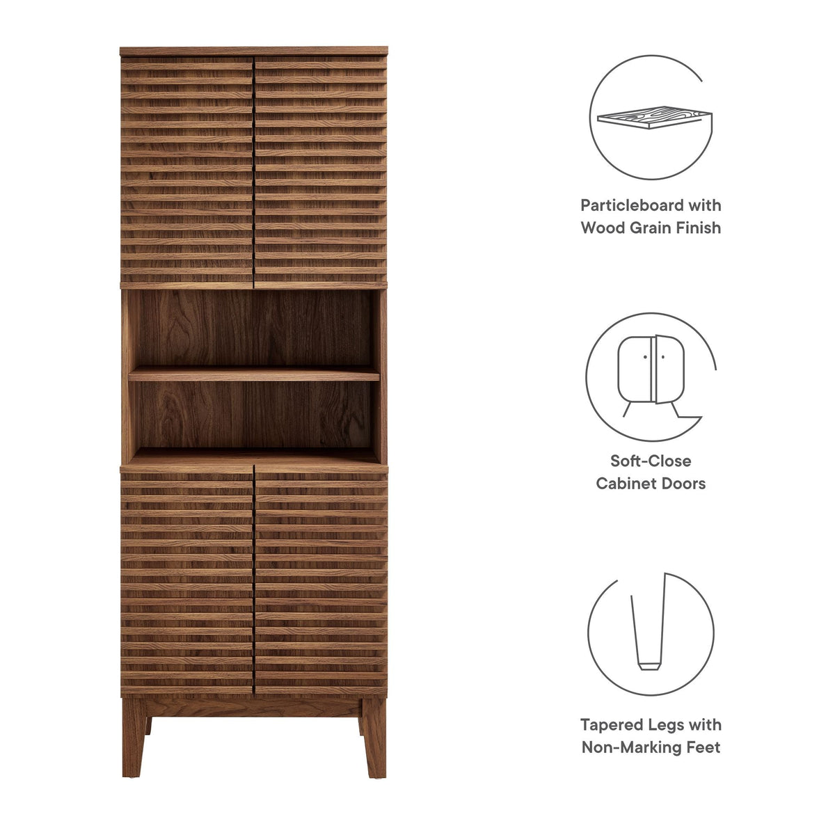 Render Tall Bathroom Storage Cabinet by Modway, photo 2 of 14