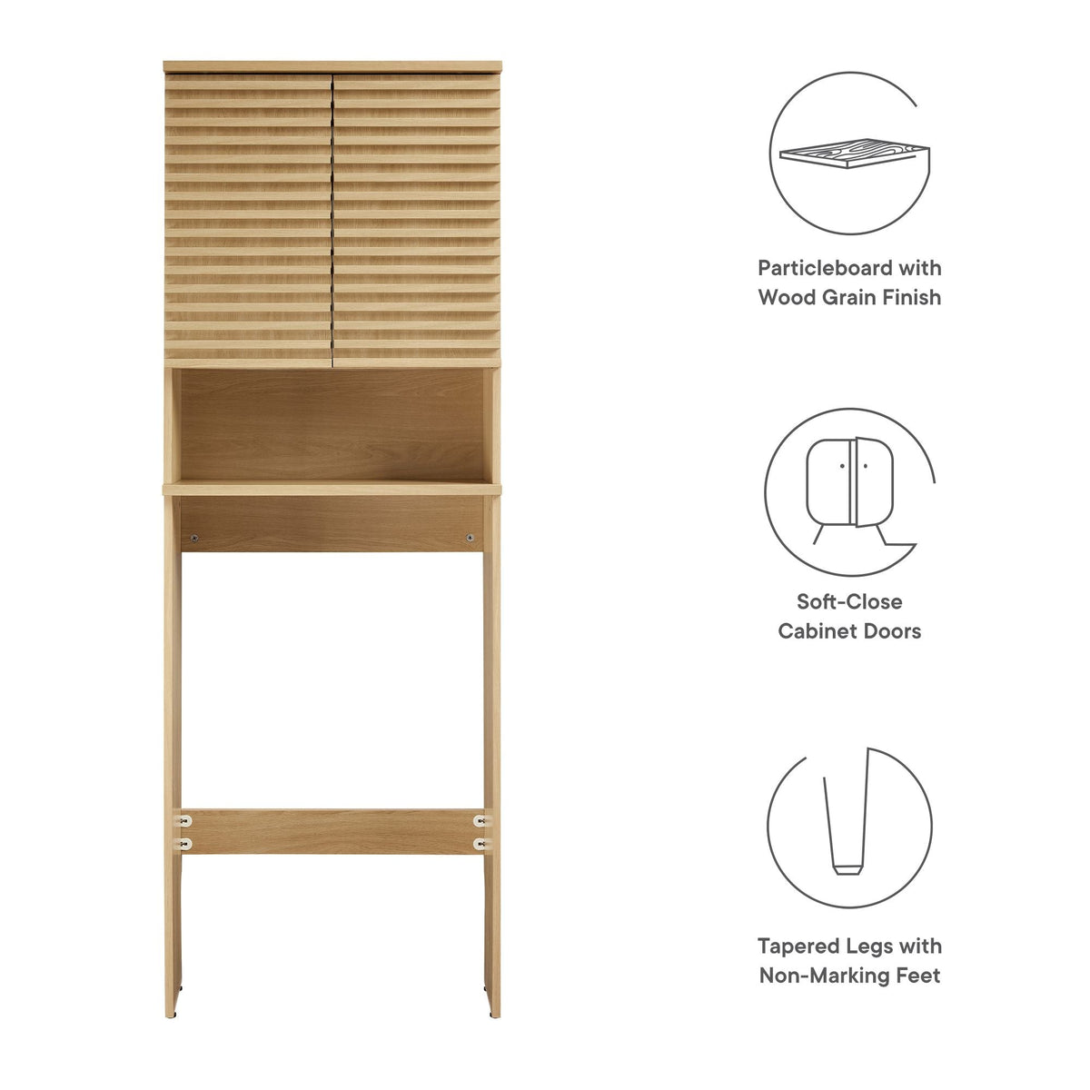 Render Over the Toilet Bathroom Storage Cabinet by Modway, photo 13 of 14