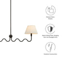 Wave Squiggle 2-Arm Pendant Light by Modway by HouseOfZazla