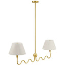 Wave Squiggle 2-Arm Pendant Light by Modway by HouseOfZazla