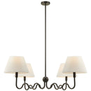 Wave Squiggle 4-Arm Pendant Light by Modway by HouseOfZazla