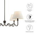 Wave Squiggle 4-Arm Pendant Light by Modway by HouseOfZazla