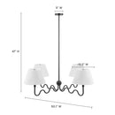Wave Squiggle 4-Arm Pendant Light by Modway by HouseOfZazla