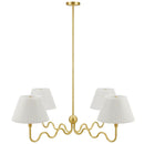 Wave Squiggle 4-Arm Pendant Light by Modway by HouseOfZazla