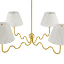 Wave Squiggle 4-Arm Pendant Light by Modway by HouseOfZazla
