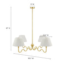Wave Squiggle 4-Arm Pendant Light by Modway by HouseOfZazla
