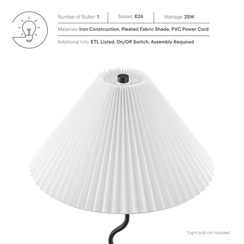 Wave Squiggle Floor Lamp by Modway, photo 3 of 7
