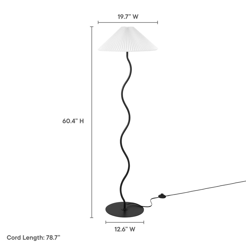 Wave Squiggle Floor Lamp by Modway, photo 4 of 7