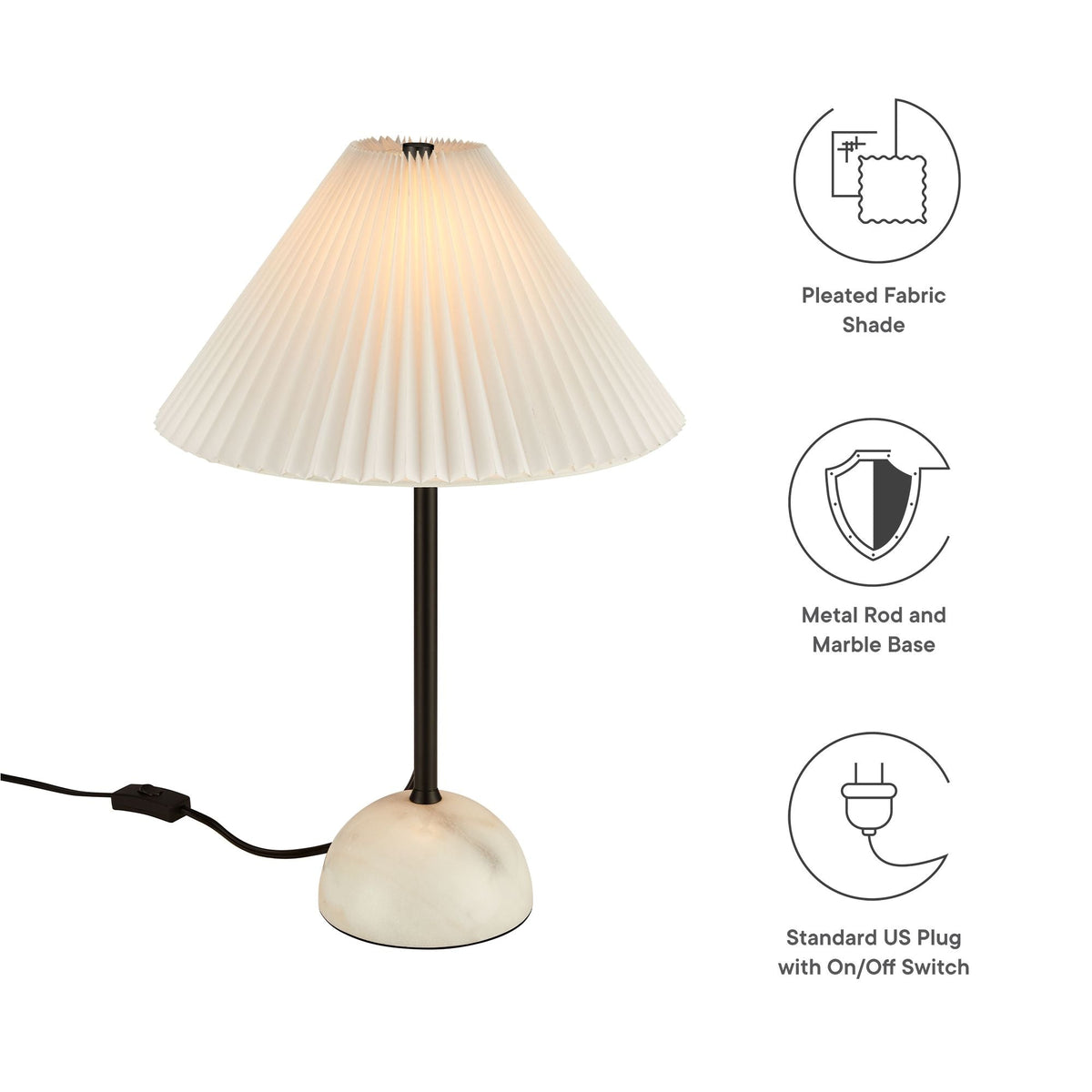 Illusion Marble Dome Table Lamp by Modway, photo 11 of 14