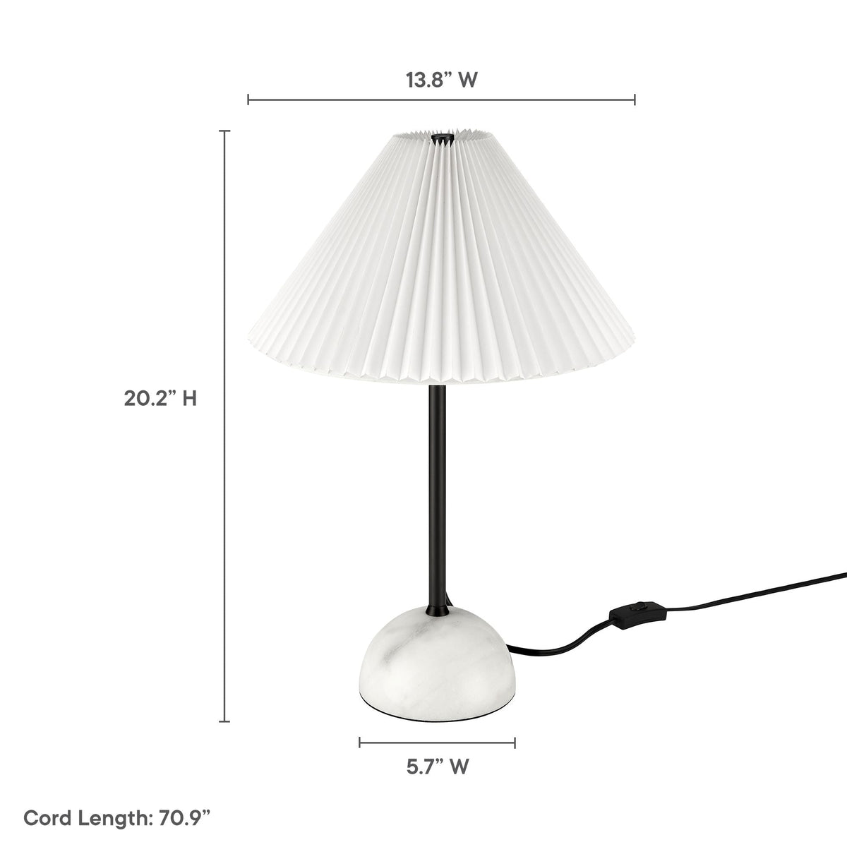 Illusion Marble Dome Table Lamp by Modway, photo 13 of 14