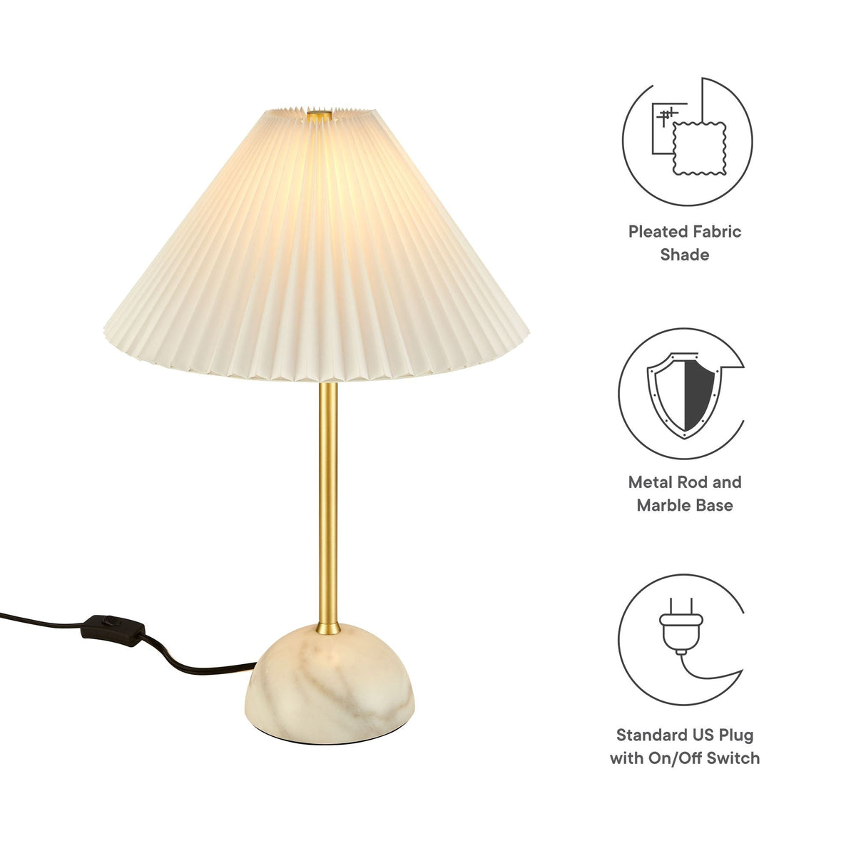 Illusion Marble Dome Table Lamp by Modway, photo 4 of 14