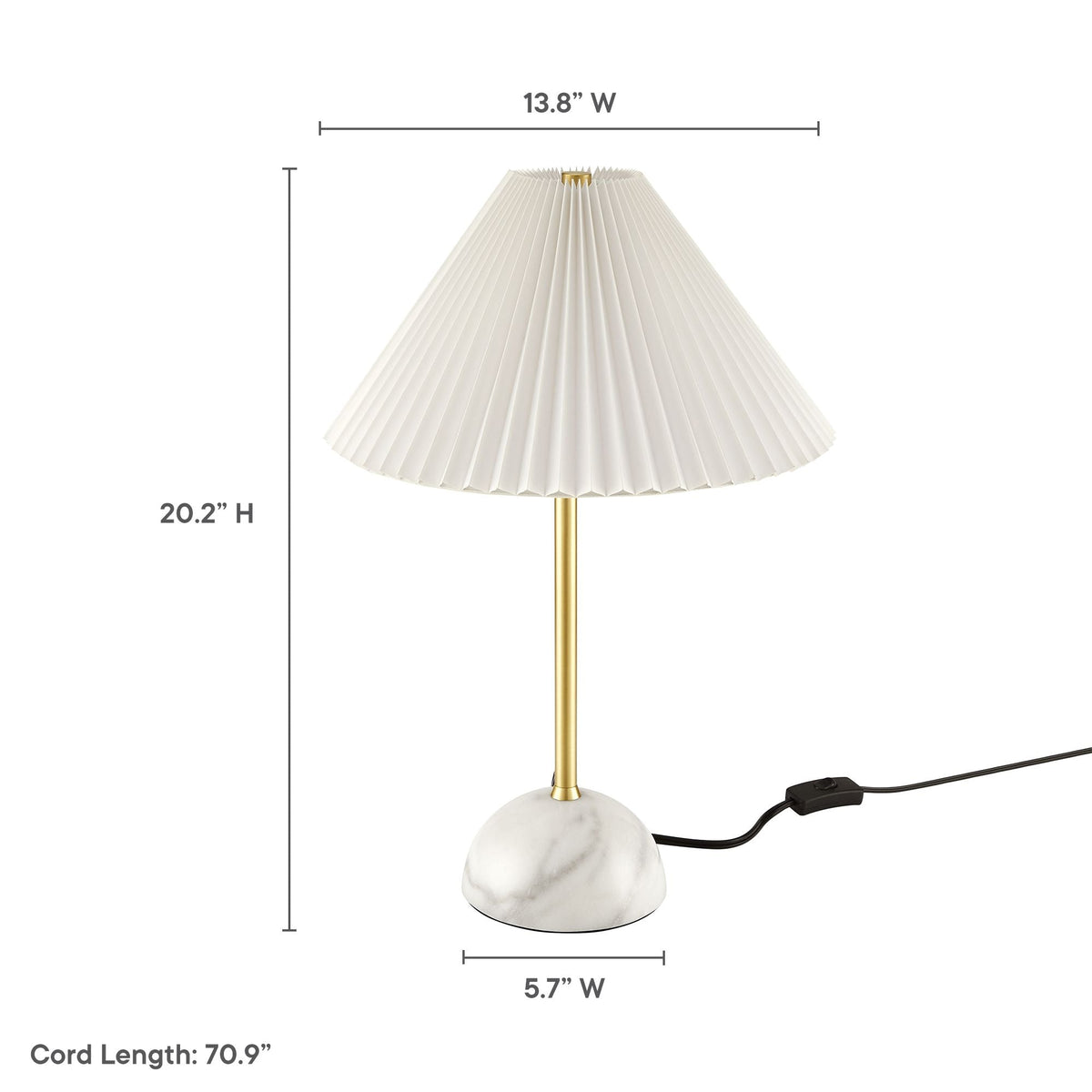 Illusion Marble Dome Table Lamp by Modway, photo 2 of 14