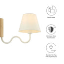 Sunlit Squiggle Arm Wall Sconce by Modway by HouseOfZazla