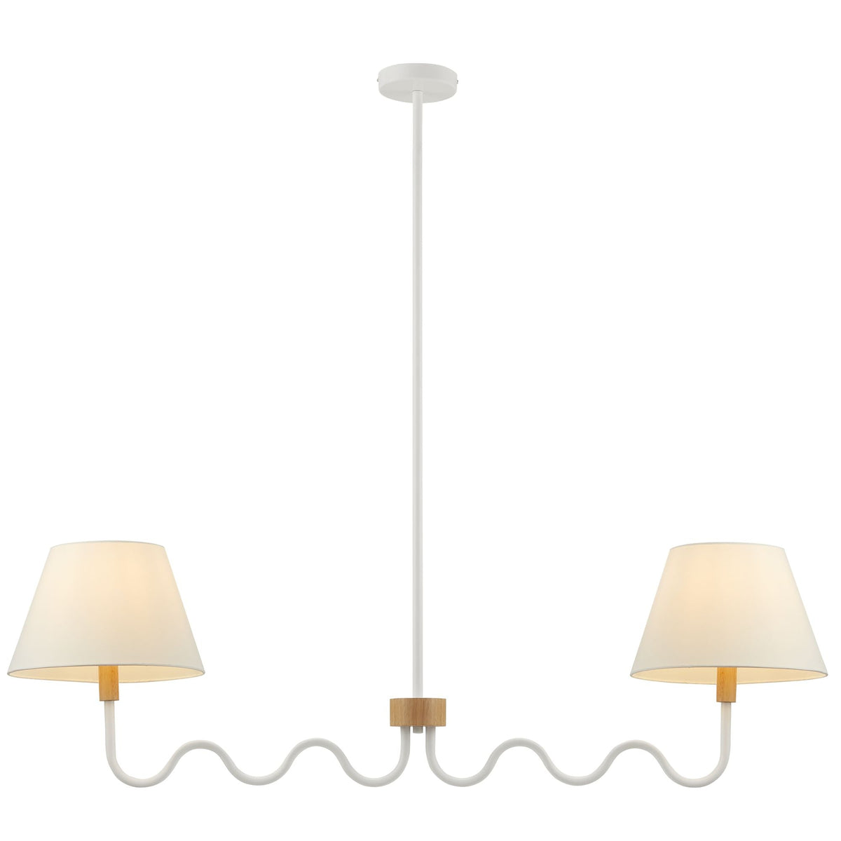 Sunlit Squiggle 2-Arm Pendant Light by Modway, photo 9 of 14