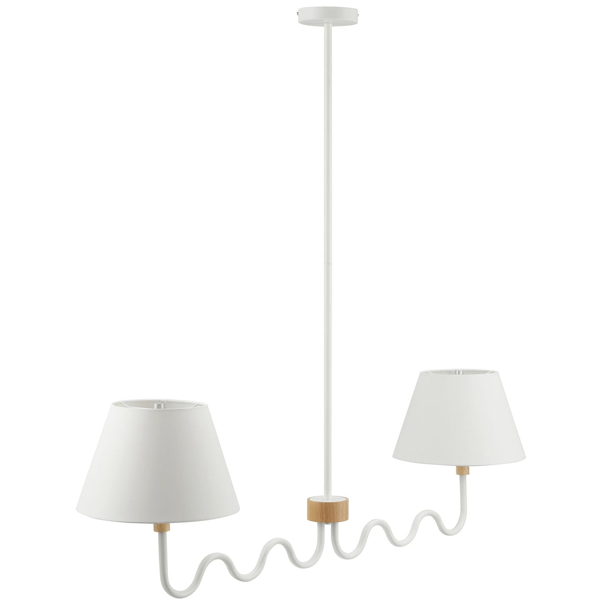 Sunlit Squiggle 2-Arm Pendant Light by Modway, photo 14 of 14