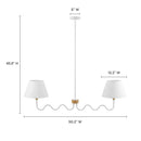 Sunlit Squiggle 2-Arm Pendant Light by Modway by HouseOfZazla