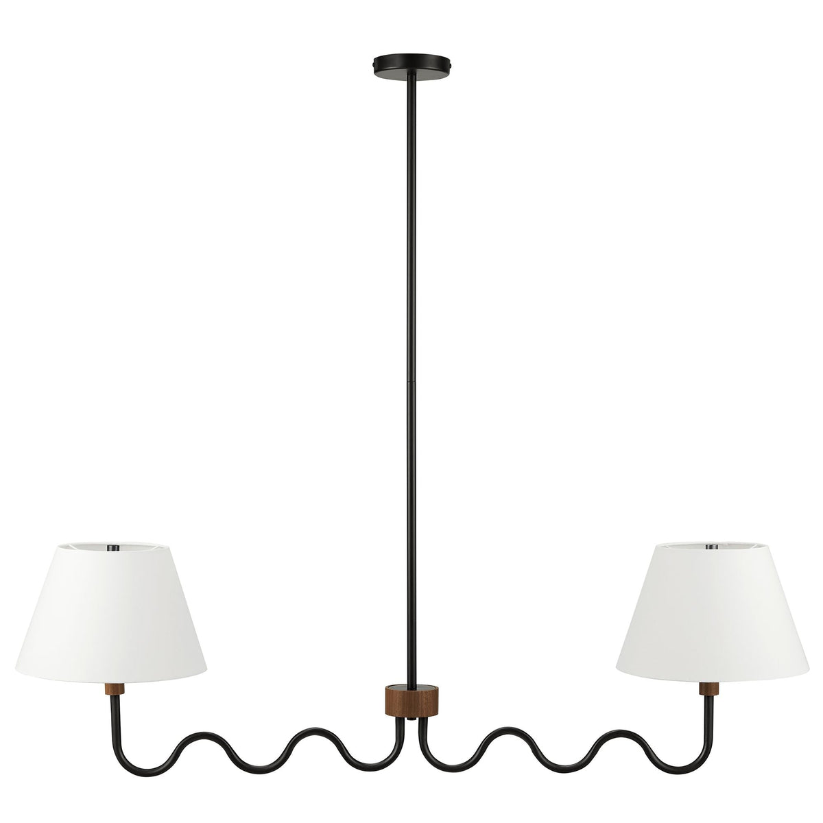 Sunlit Squiggle 2-Arm Pendant Light by Modway, photo 5 of 14