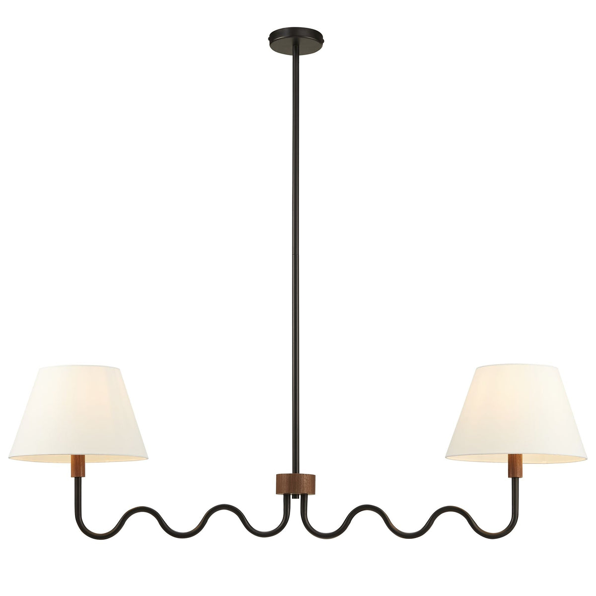 Sunlit Squiggle 2-Arm Pendant Light by Modway, photo 6 of 14