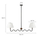 Sunlit Squiggle 2-Arm Pendant Light by Modway by HouseOfZazla