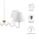 Sunlit Squiggle 4-Arm Pendant Light by Modway by HouseOfZazla
