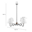 Sunlit Squiggle 4-Arm Pendant Light by Modway by HouseOfZazla