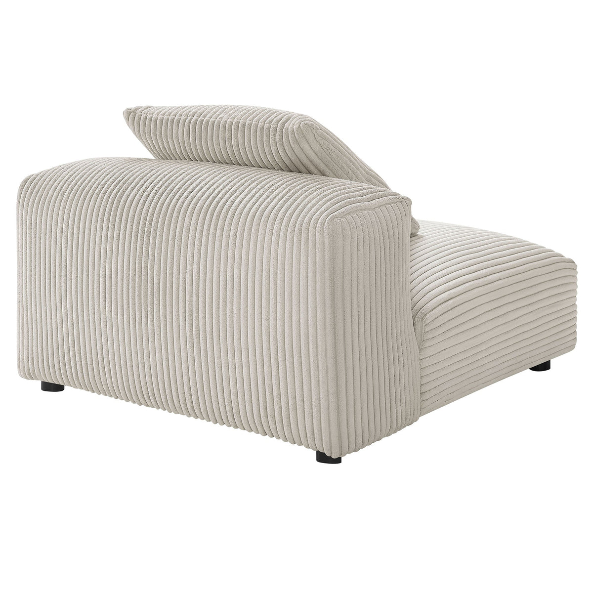 Solace Modular Corduroy Upholstered Armless Chair, photo 10 of 14