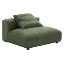 Solace Modular Corduroy Upholstered Armless Chair by HouseOfZazla