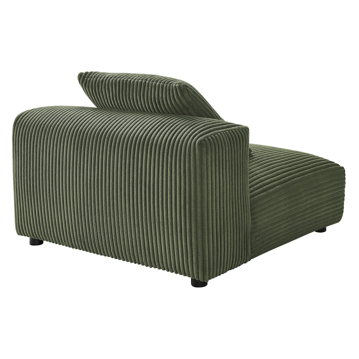 Solace Modular Corduroy Upholstered Armless Chair, photo 5 of 14