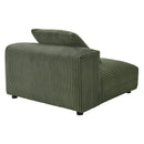 Solace Modular Corduroy Upholstered Armless Chair by HouseOfZazla