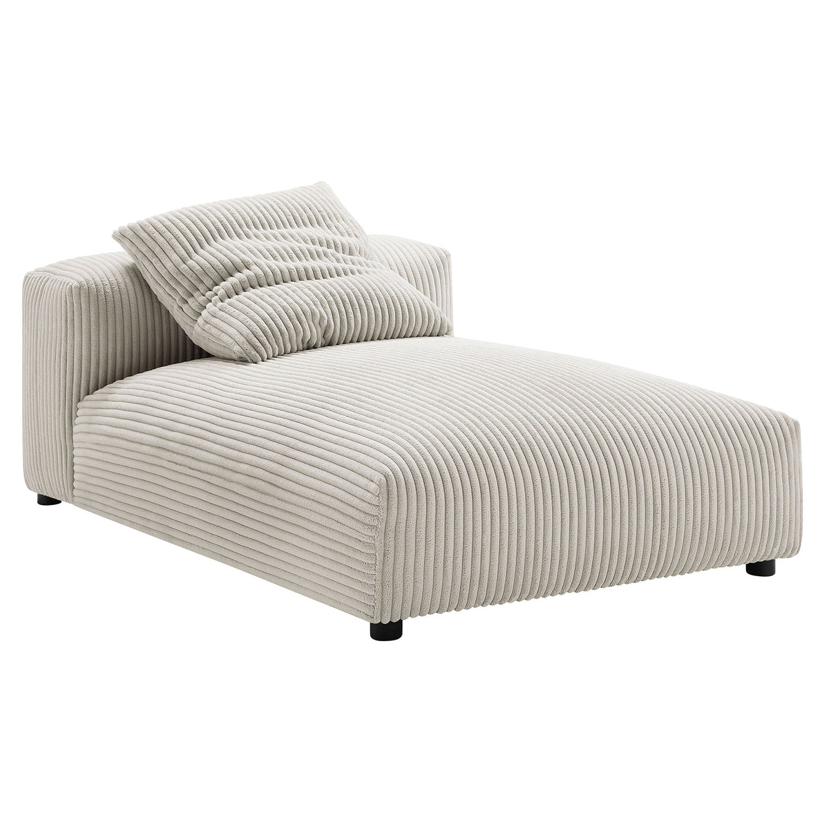 Solace 4-Piece Modular Corduroy Upholstered Sectional Sofa With Ottoman, photo 10 of 14