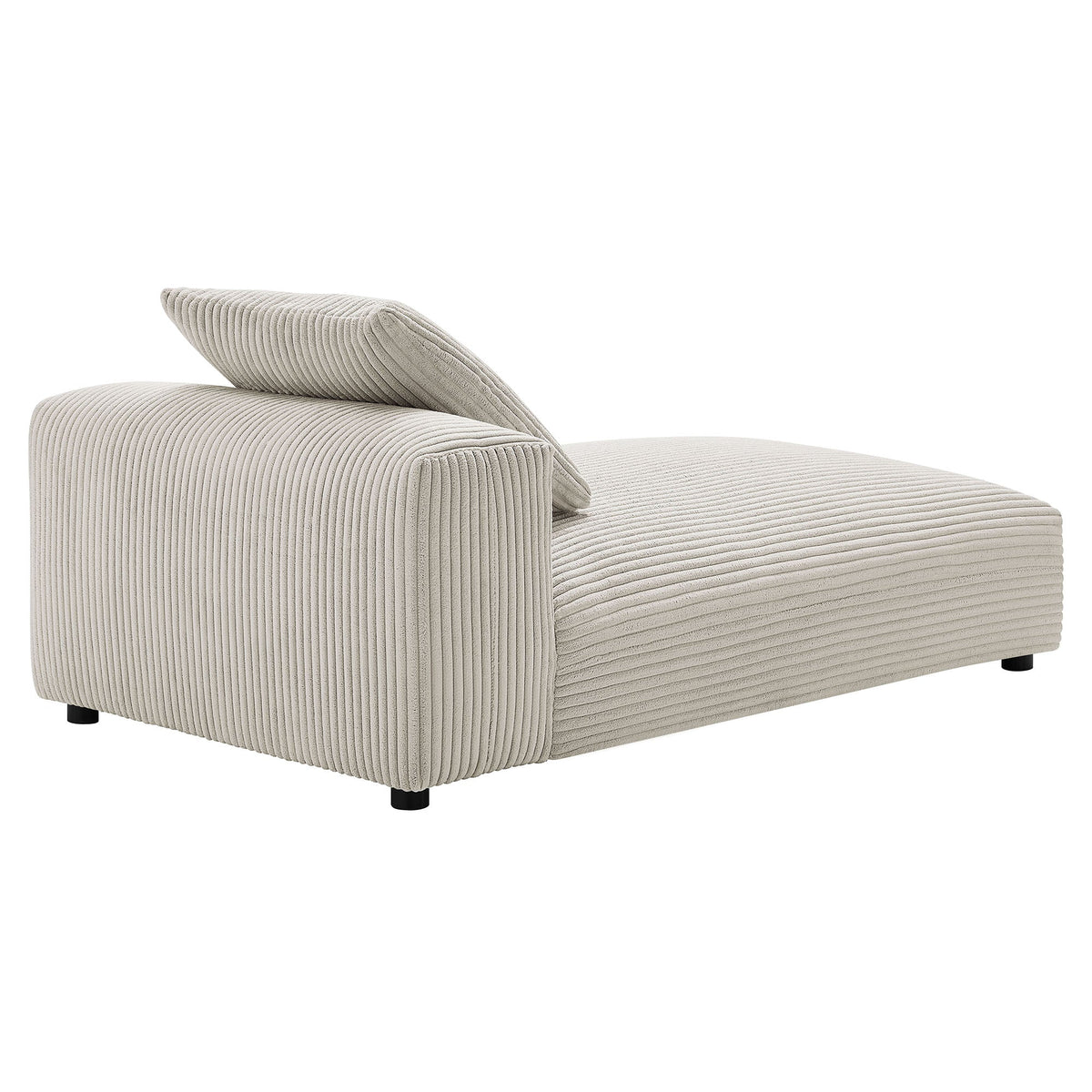Solace Modular Corduroy Upholstered Armless Chaise Lounge, photo 10 of 14