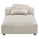 Solace Modular Corduroy Upholstered Armless Chaise Lounge by HouseOfZazla