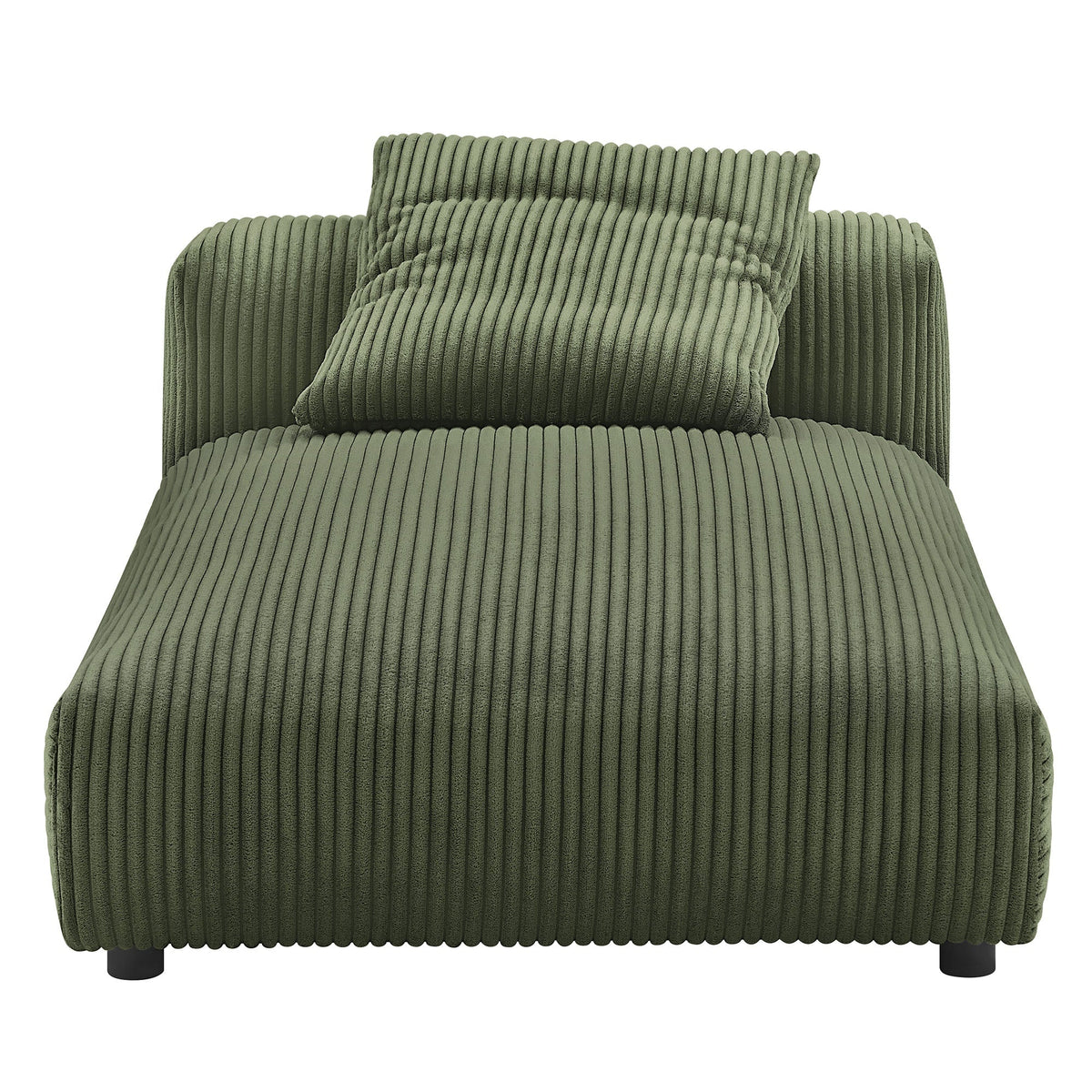 Solace Modular Corduroy Upholstered Armless Chaise Lounge, photo 6 of 14