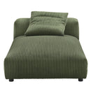 Solace Modular Corduroy Upholstered Armless Chaise Lounge by HouseOfZazla