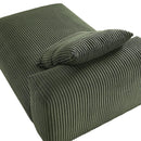 Solace Modular Corduroy Upholstered Armless Chaise Lounge by HouseOfZazla
