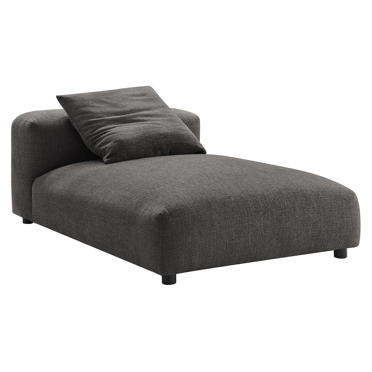 Solace Modular Upholstered Fabric Armless Chaise Lounge, photo 21 of 21
