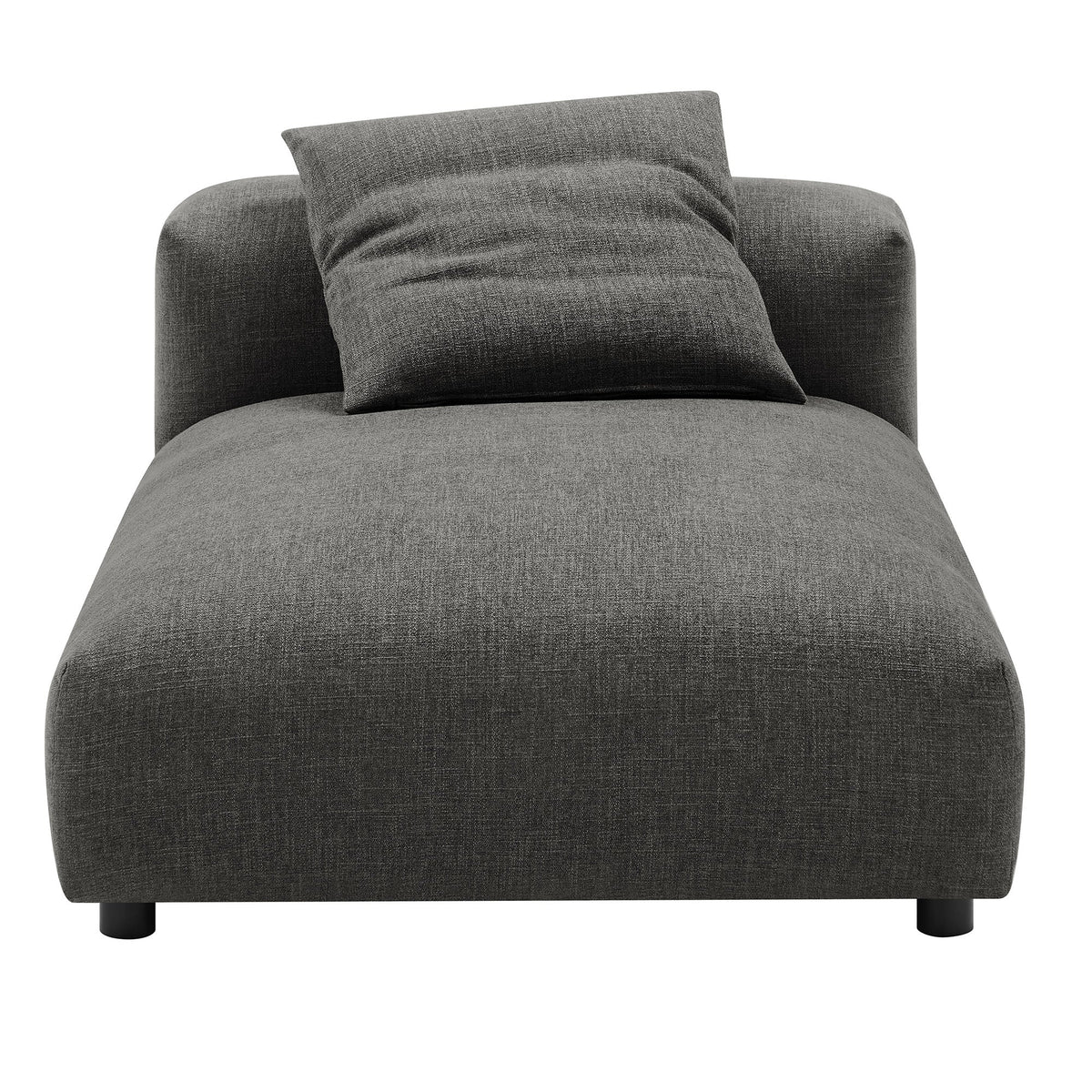 Solace Modular Upholstered Fabric Armless Chaise Lounge, photo 11 of 21