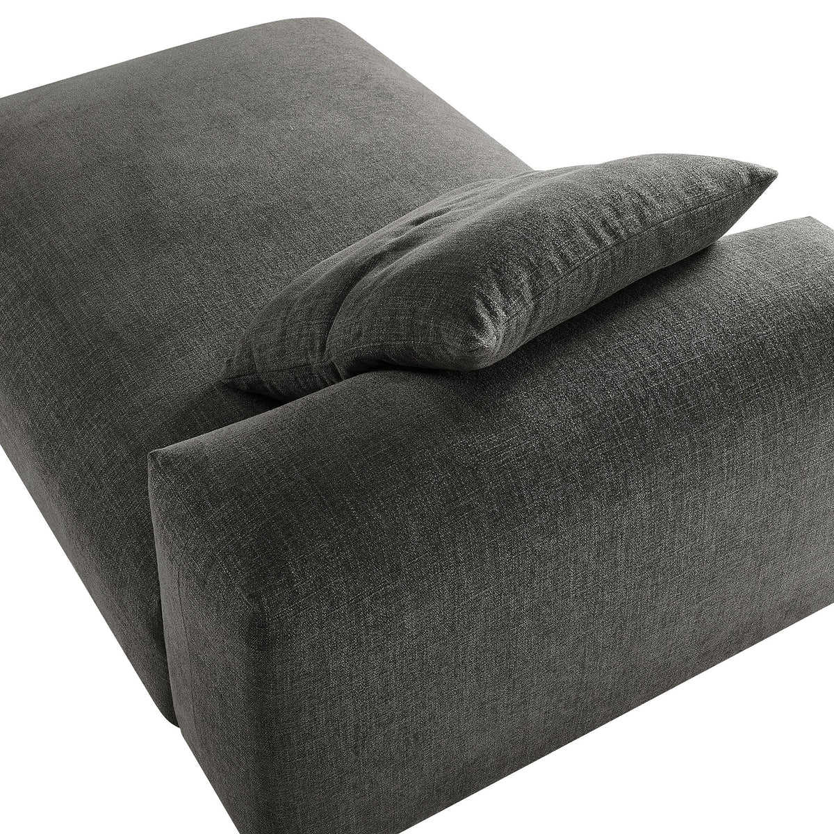 Solace Modular Upholstered Fabric Armless Chaise Lounge, photo 9 of 21