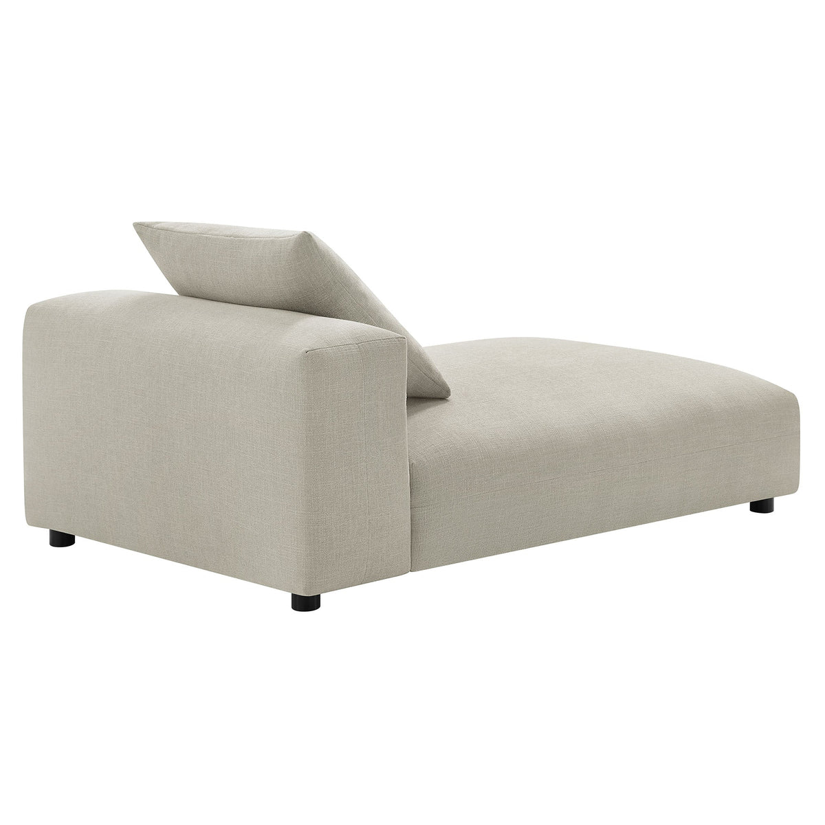 Solace Modular Upholstered Fabric Armless Chaise Lounge, photo 12 of 21